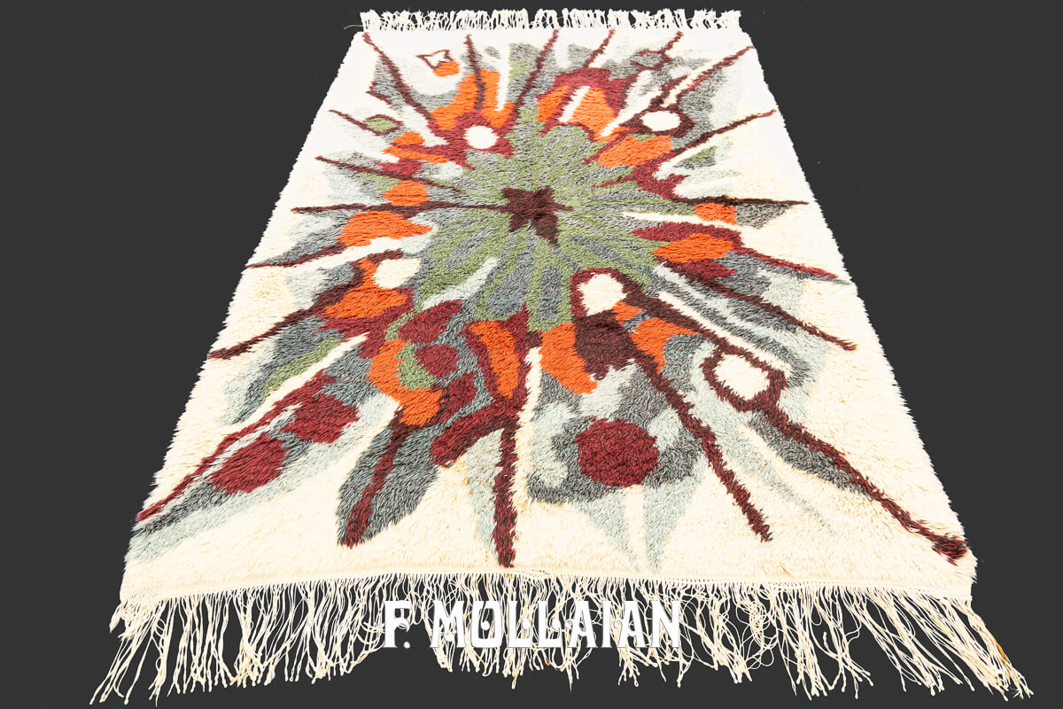 Rya Rug Abstract Design n°:544939